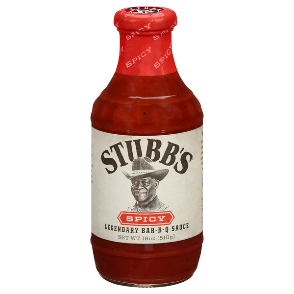 Stubb's Bar B Q Sauce, Spicy, Legendary 18 Oz
