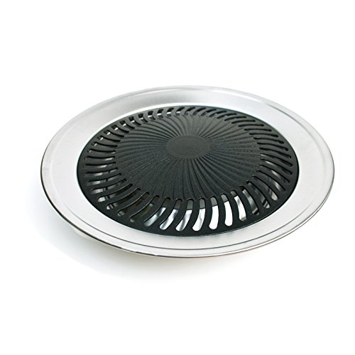Kitchen + Home Smokeless Indoor Grill BBQ Nonstick Stainless Steel Healthy Cooking