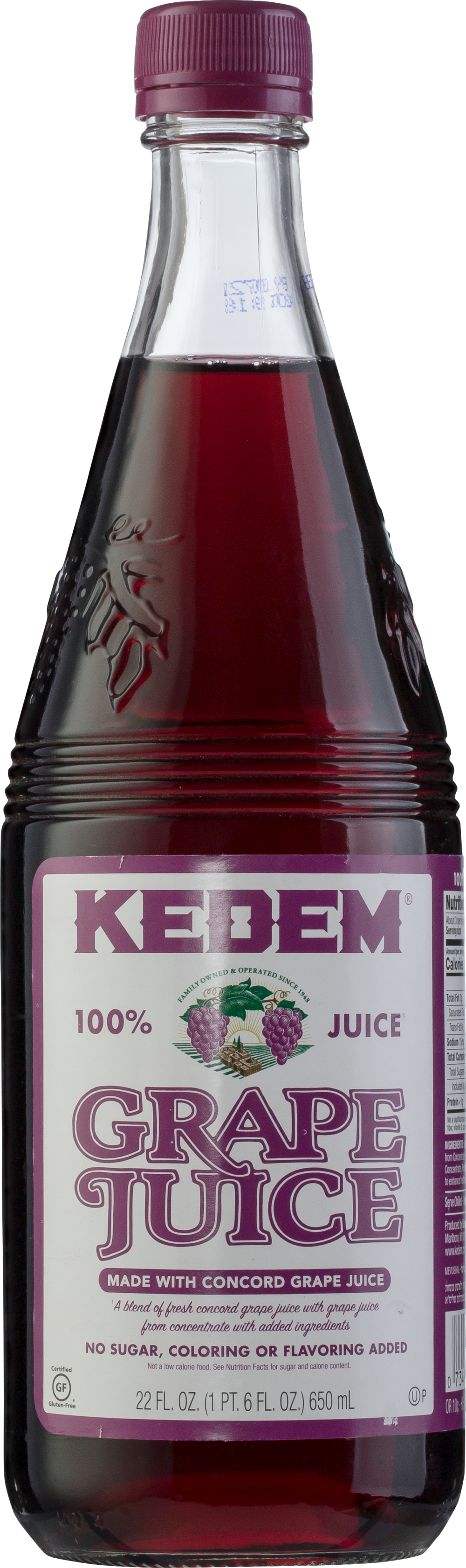 Kedem Grape Juice - Concord - Case Of 12 - 22 Fl Oz