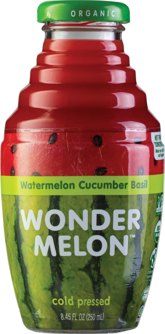 Wondermelon Basil Cucumber Watermelon Juice, 8.45 Fl Oz