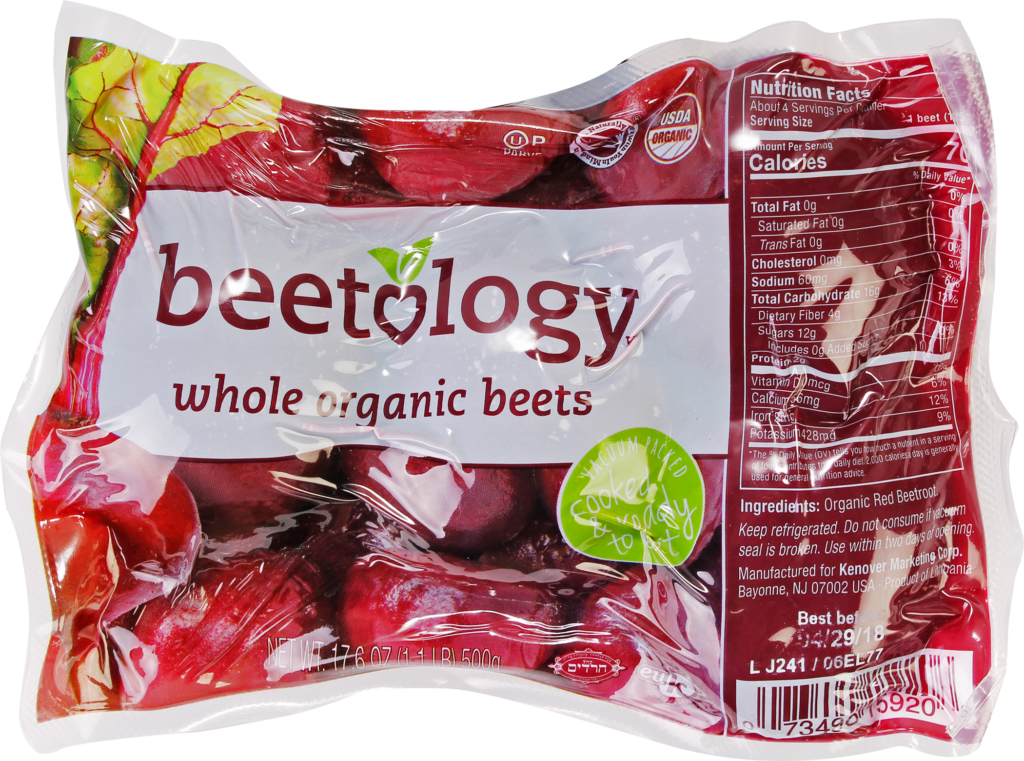 Beetology Organic Whole Red Beets 17.6 Oz 12ct Case