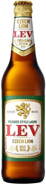 Lev Czech Lion Lager 500ML