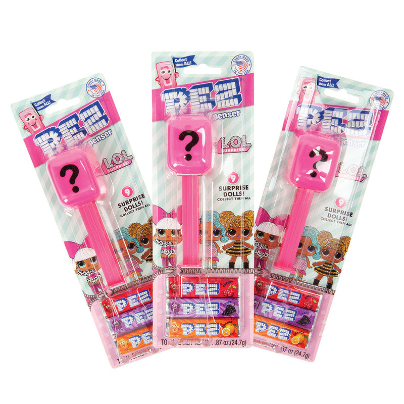 Pez LOL Surprise Collection Candy Dispenser - 1-Piece Blister Pack
