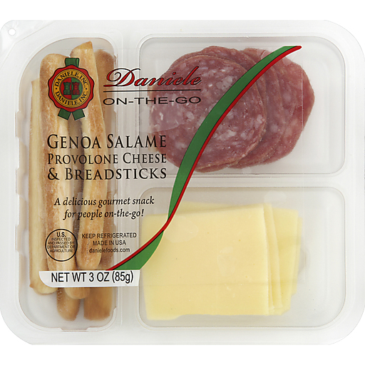 Daniele Genoa Salame Provolone Cheese & Breadsticks - 3 Oz