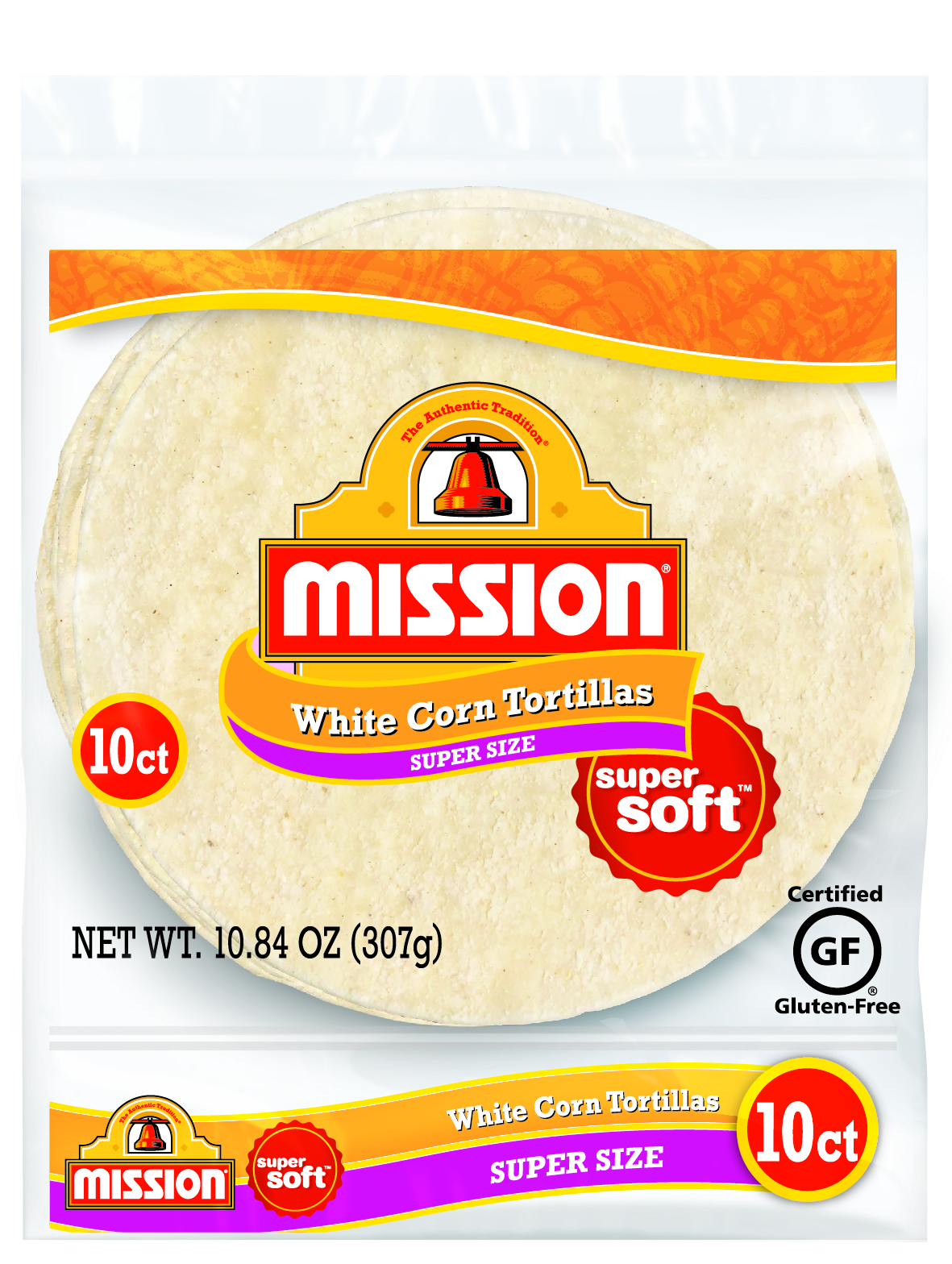 Mission Tortillas, White Corn, Super Size