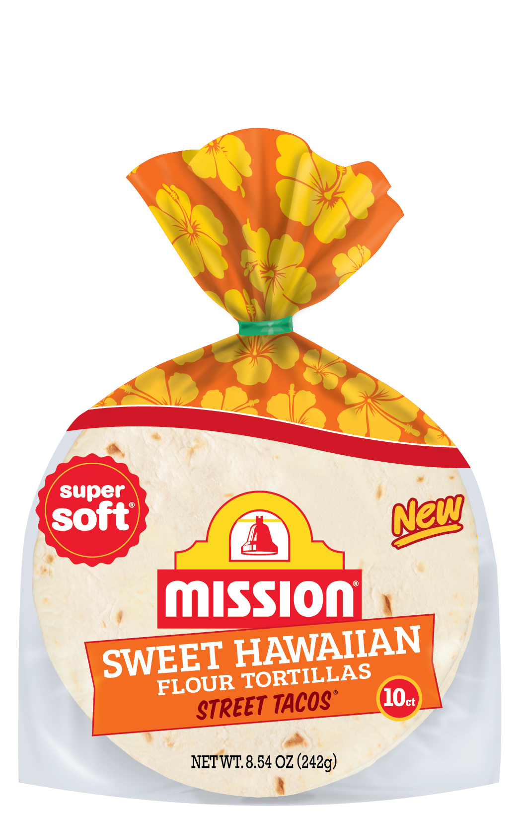 Mission Sweet Hawaiian Flour Tortillas Street Tacos 10 Ct Bag