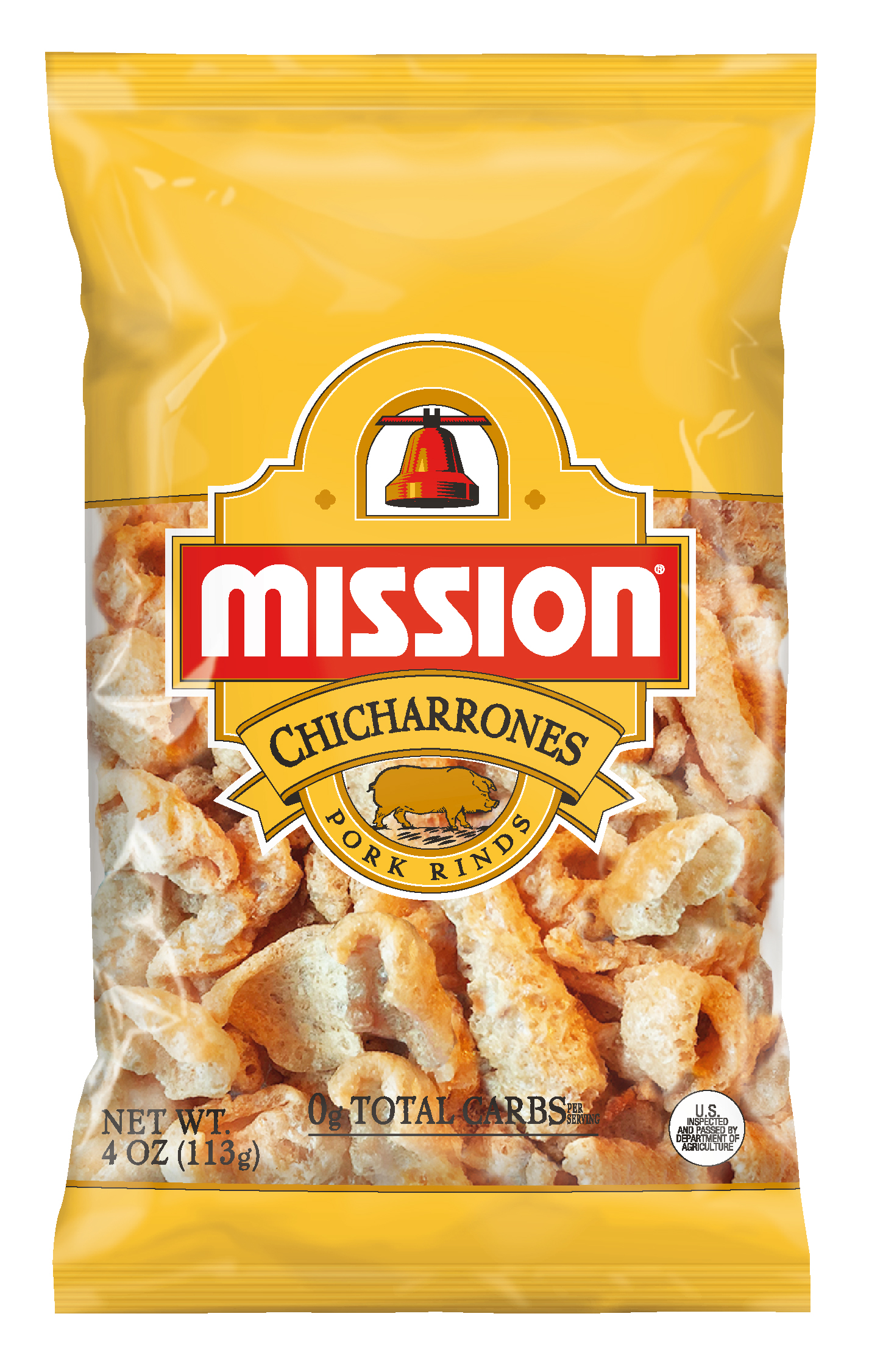 Mission Chicharrones Pork Rinds 4 Oz. Bag