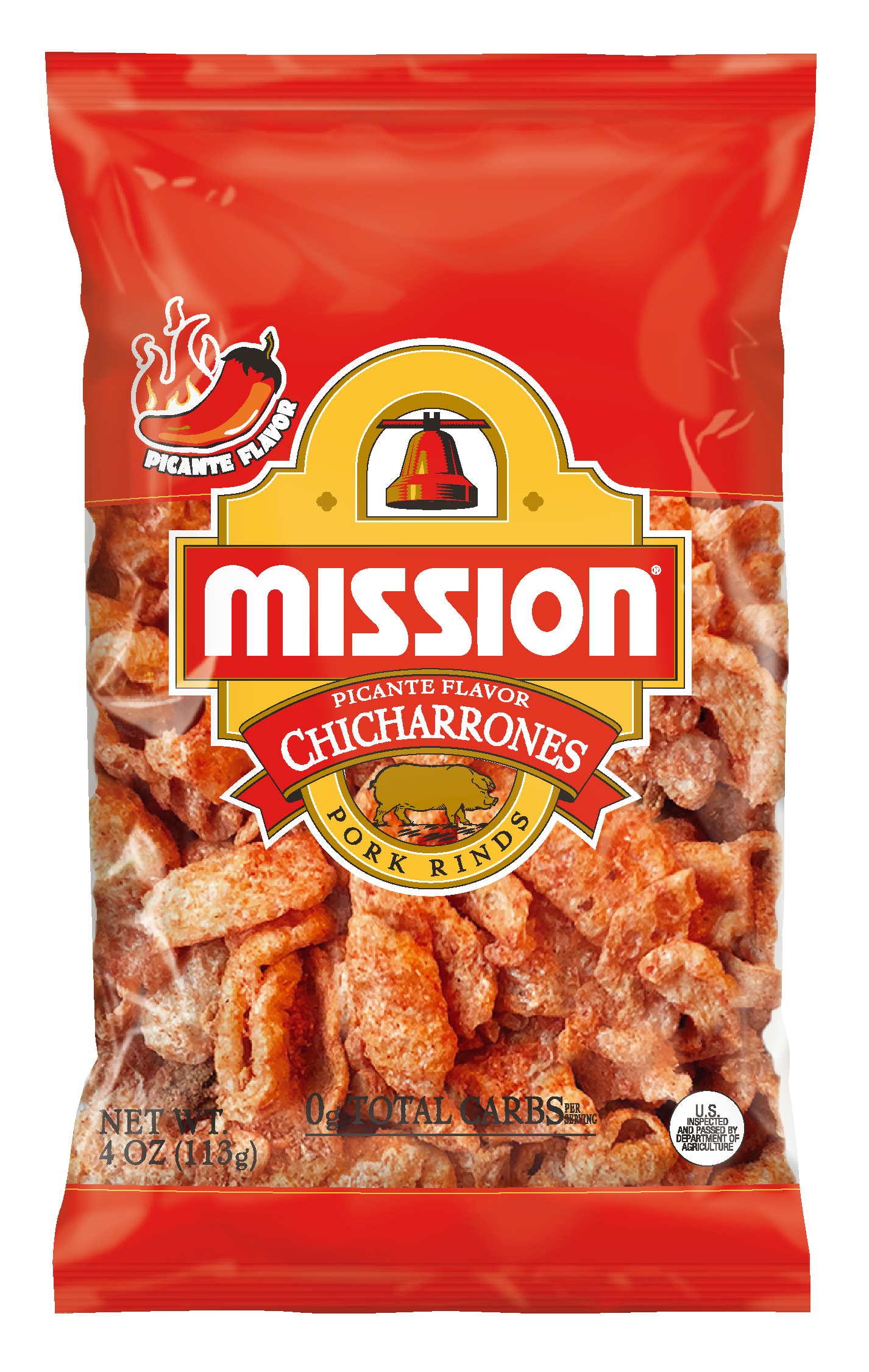 Mission Chicharrones Picante Flavor Pork Rinds