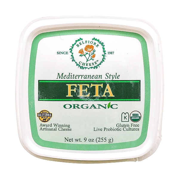 Farmo Foods Inc. BELFIORE CHEESE: Organic Feta Cheese In Brine, 9 Oz