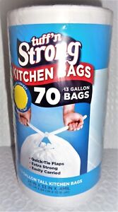 99c Tuff Strng Kitchen Flap Tie Bag 13Gal 70ct