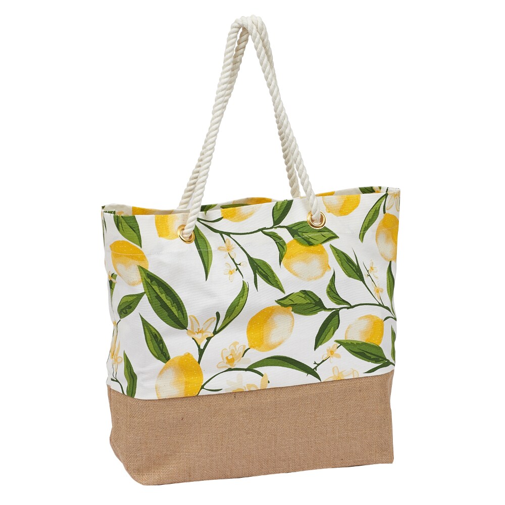 Design Imports Lemon Bliss Printed Tote
