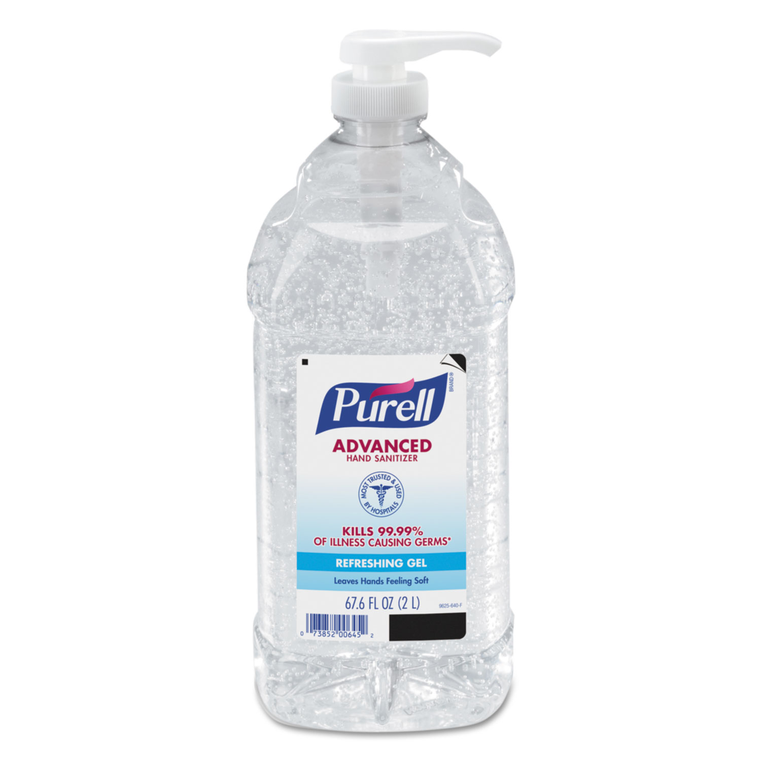 Purell Advanced Hand Sanitizer Refreshing Gel, Clean Scent, 2 Liter Pump Bottle