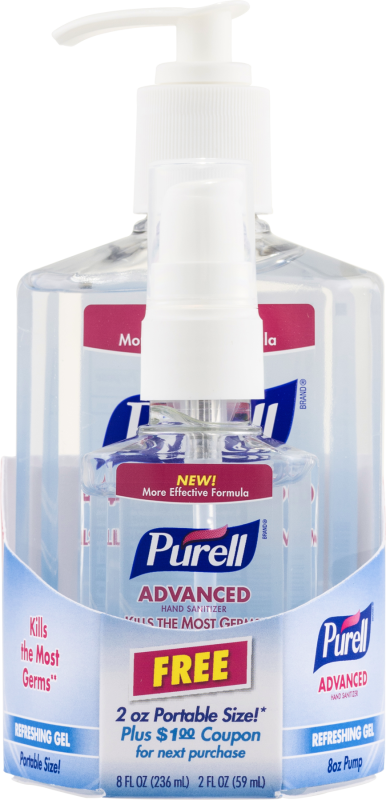 Purell Advanced Hand Sanitizer Refreshing Gel – 8 Oz. Plus 2 Oz. Free