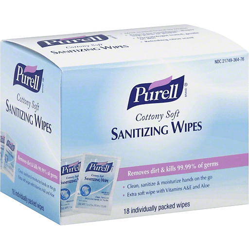 Purell Sanitizing Wipes, Cottony Soft, Refreshing Citrus Scent