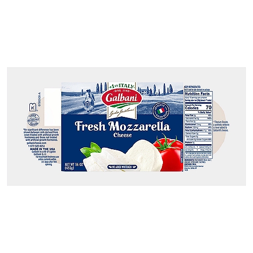 Galbani Fresh Mozzarella Cheese Log, 16 Oz