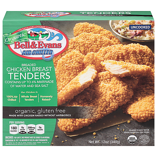 Bell & Evans Organic Breaded Chicken Breast Tenders, 12 Oz