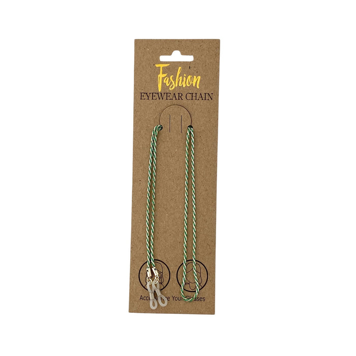 Georgio Caponi Fashion Eyewear Chain - Green/Light Gold