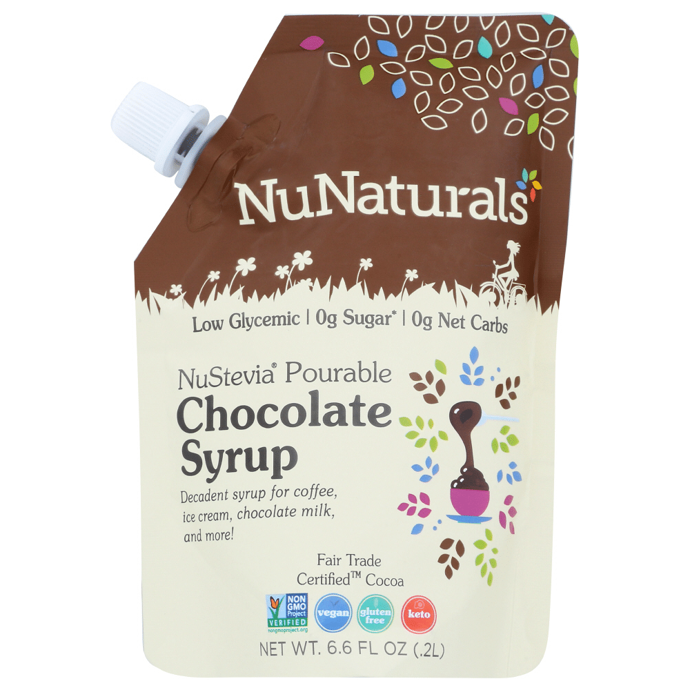 NuNaturals Chocolate Syrup, 6.6 Fl Oz (0.2 L)