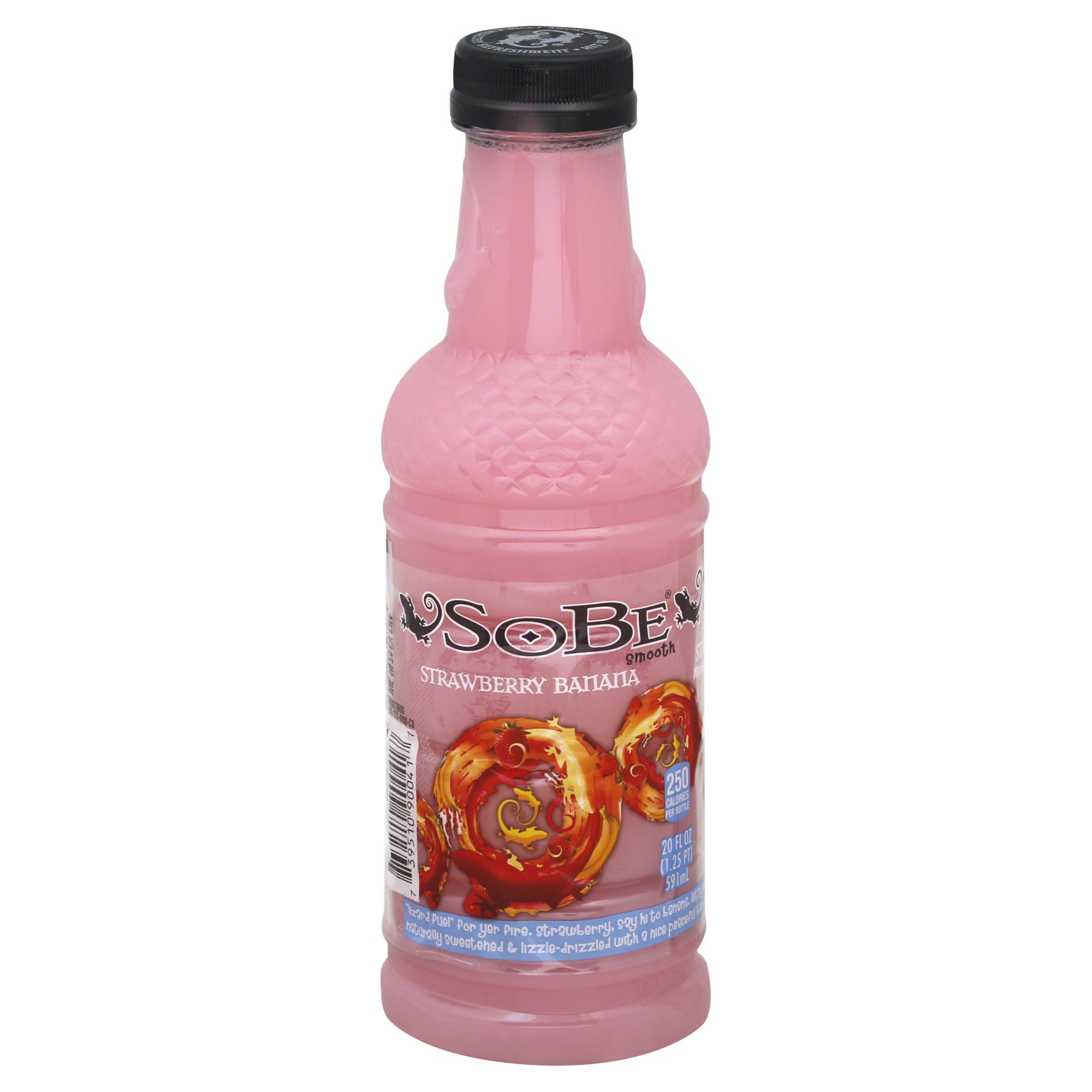 SoBe Elixir Morning Patrol Strawberry Banana Beverage 20 Fluid Ounce Bottle