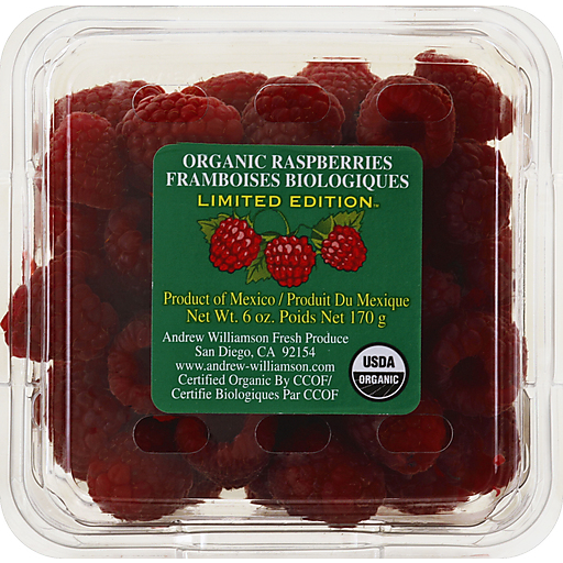 Andrew Williamson Raspberries, Organic