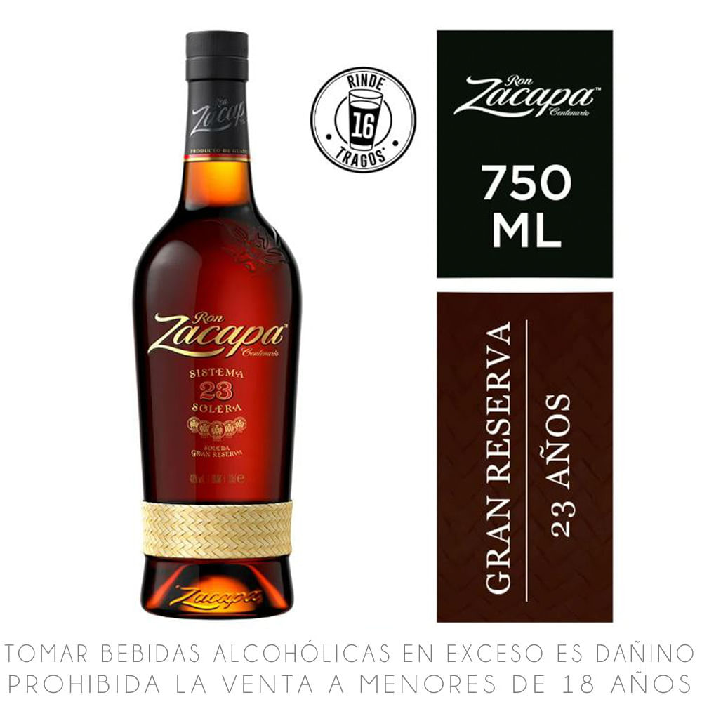 Zacapa Ron 23 Años 750 Ml