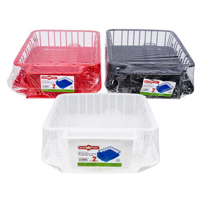 IP Large Dish Drying Sink 2pc Set - Asst
