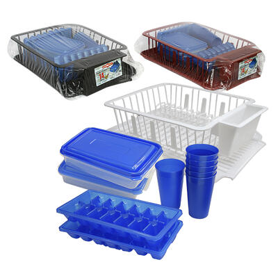 Imperial Plastics Dish Drainer 14pc Set - Asst