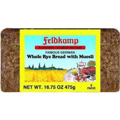 Feldkamp Bread Whole Rye With Muesli