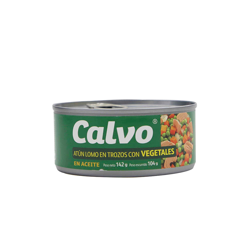 Calvo Atún En Aceite Con Vegetales 142 Gr