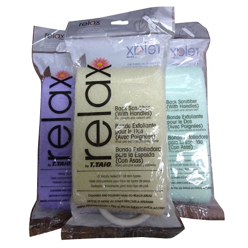 relax by T.TAiO Exfoliating Bath & Shower Back Scrubber
