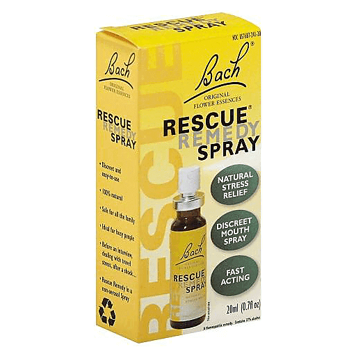 Bach Original Flower Remedies Rescue Remedy Natural Stress Relief Spray 0.7 Fl Oz
