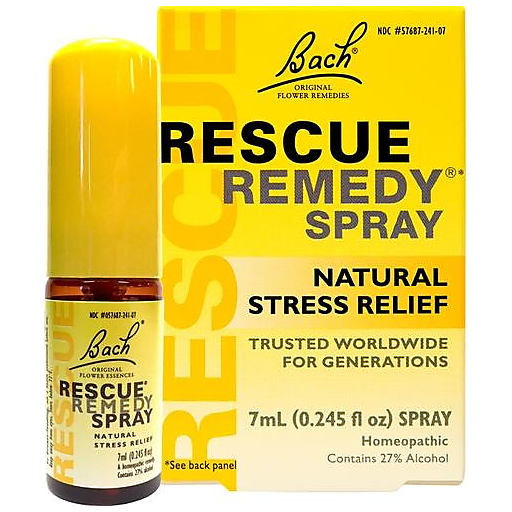 Bach Original Flower Remedies Rescue Remedy Natural Stress Relief Spray 0.245 Fl Oz