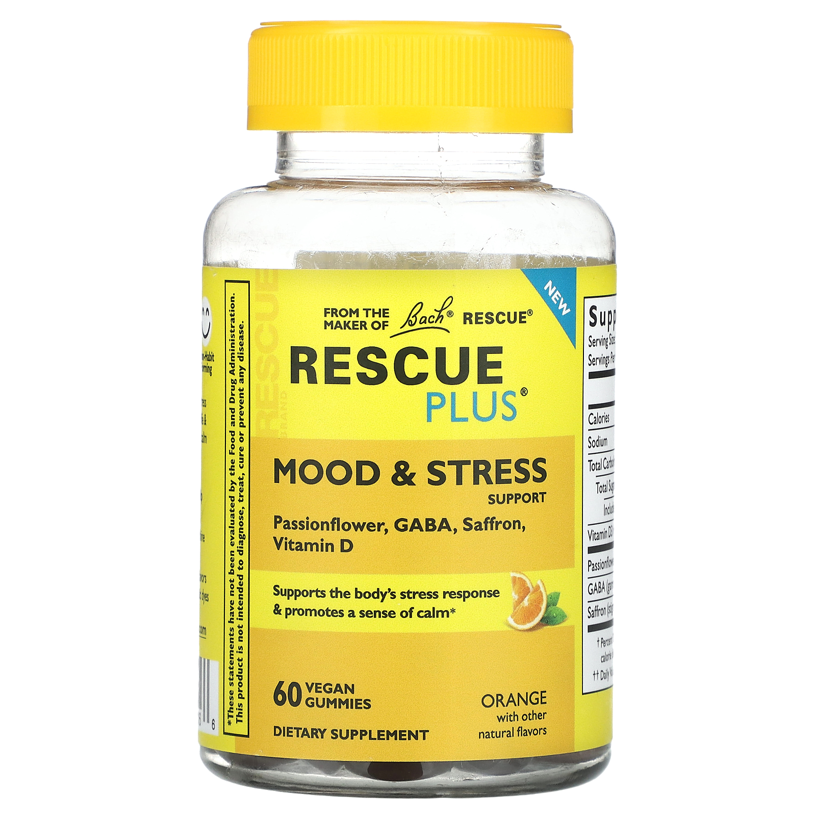 Bach Rescue Plus Mood & Stress Support By 60 Vegan Gummies