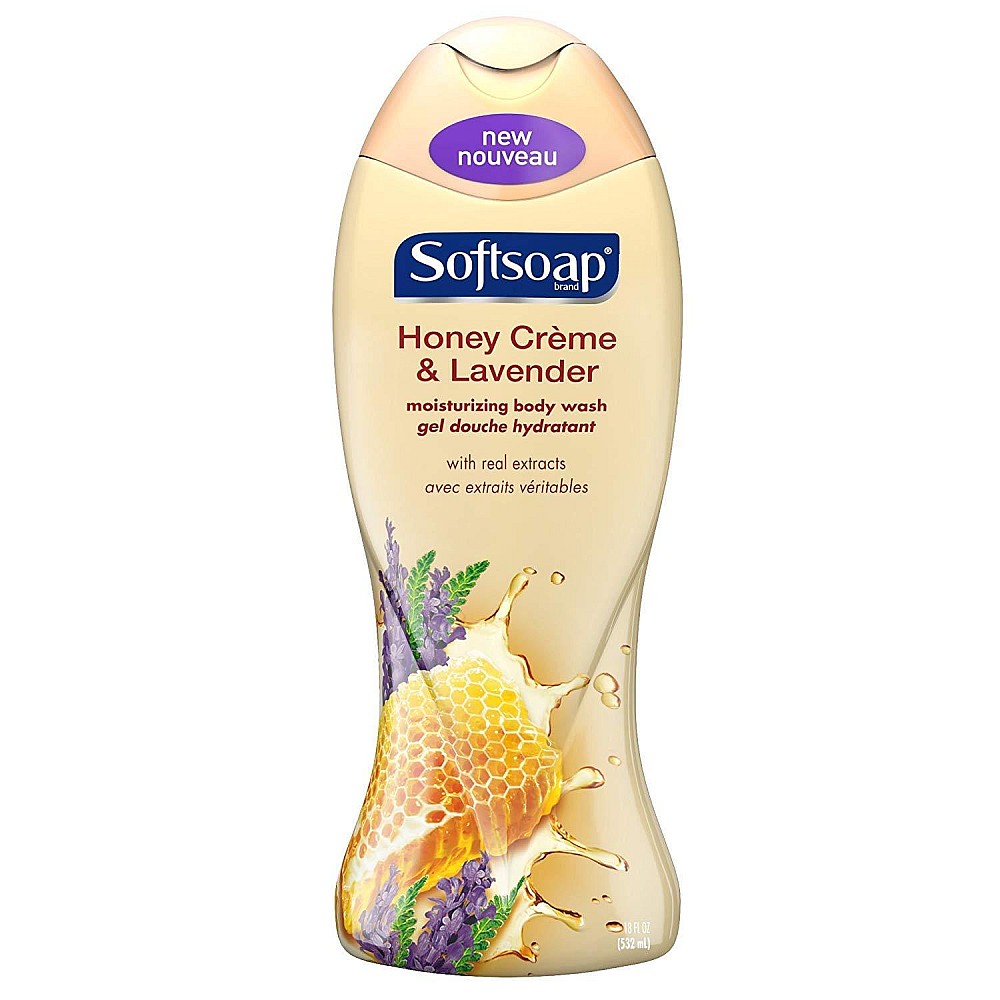 Softsoap Moisturizing Body Wash, Honey Creme & Lavender, 18 Ounce