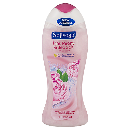 Softsoap Pink Peony & Sea Salt Body Wash 20 Oz