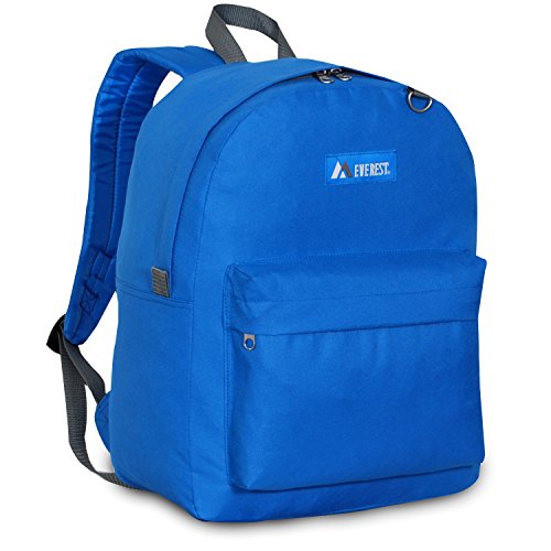 Everest Classic Backpack, Royal Blue, One Size, 2045CR-RBL