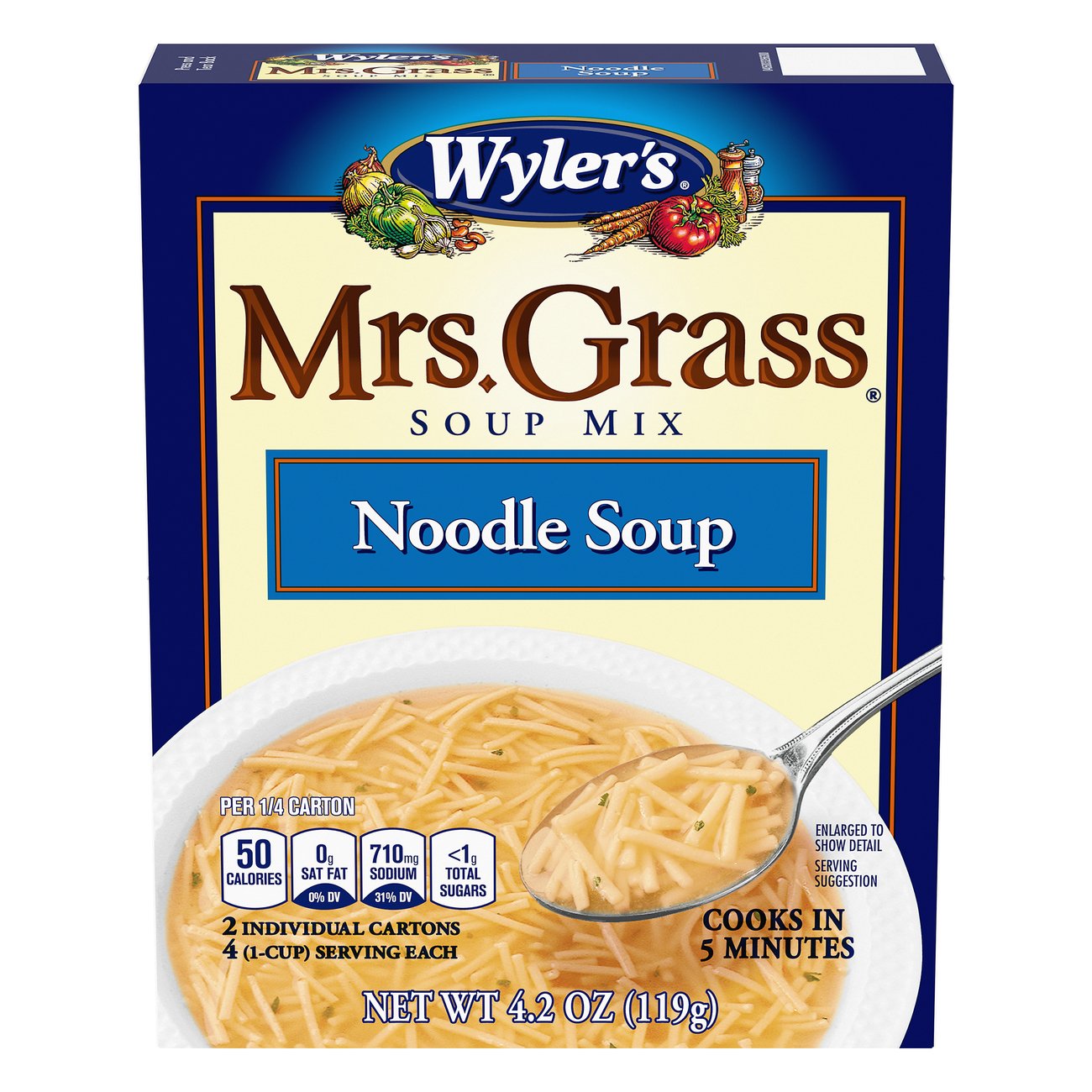 Wyler's Mrs. Grass Noodle Soup Mix, 4.2 Oz Box