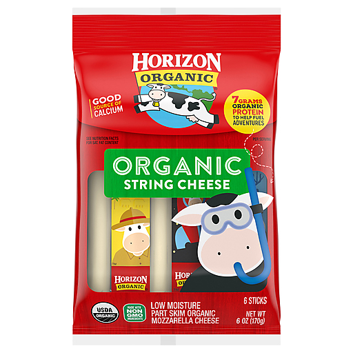 Horizon Organic Mozzarella String Cheese, 6 Oz. Pack, 6 Sticks