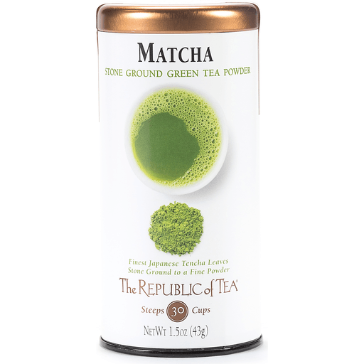 The Republic Of Tea Organic Full-Leaf Japanese Matcha Green Powder, 1.5 Oz Tin