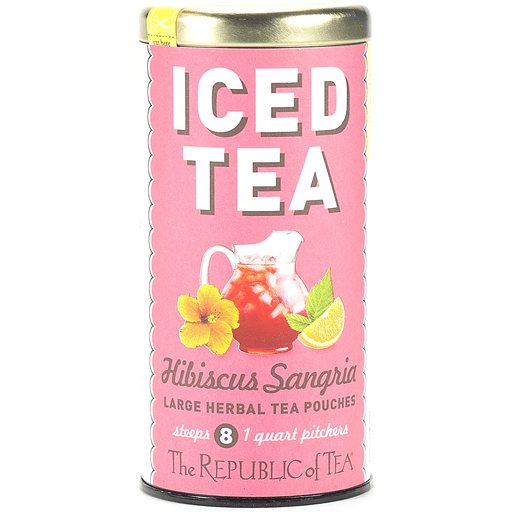 The Republic Of Tea Iced Pouches, Hibiscus Sangria