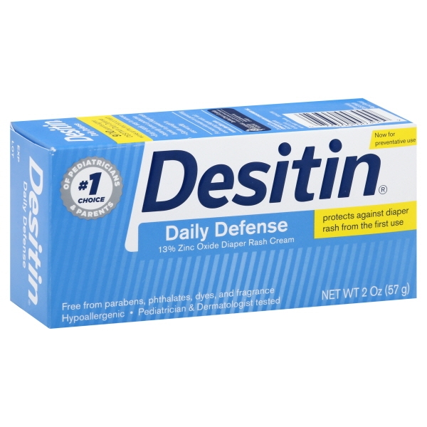 Desitin Daily Defense Baby Diaper Rash Cream, Travel Size - 2 Oz