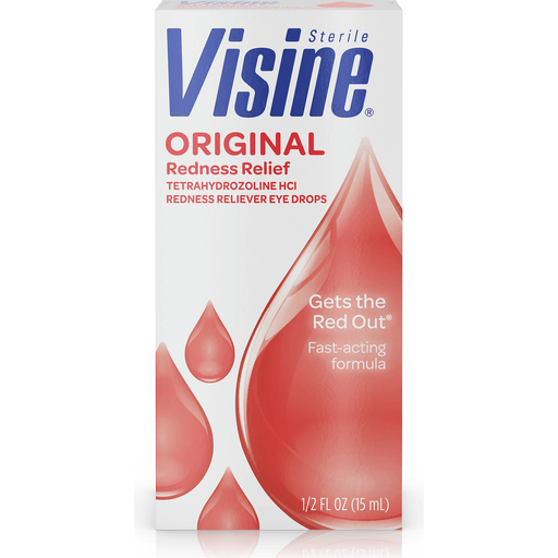 Visine Original Redness Relief Eye Drops 0.50 Fl Oz. Box