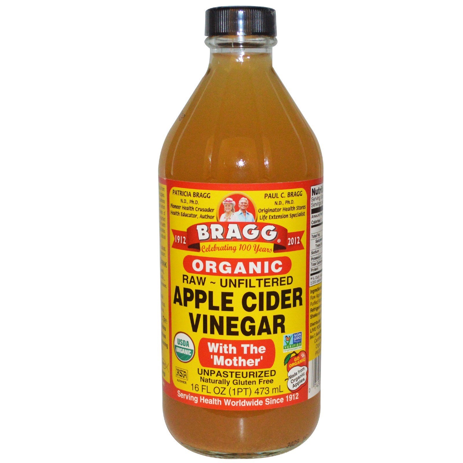 Bragg Organic Raw And Unfiltered Apple Cider Vinegar – 16 Fl Oz Bottle