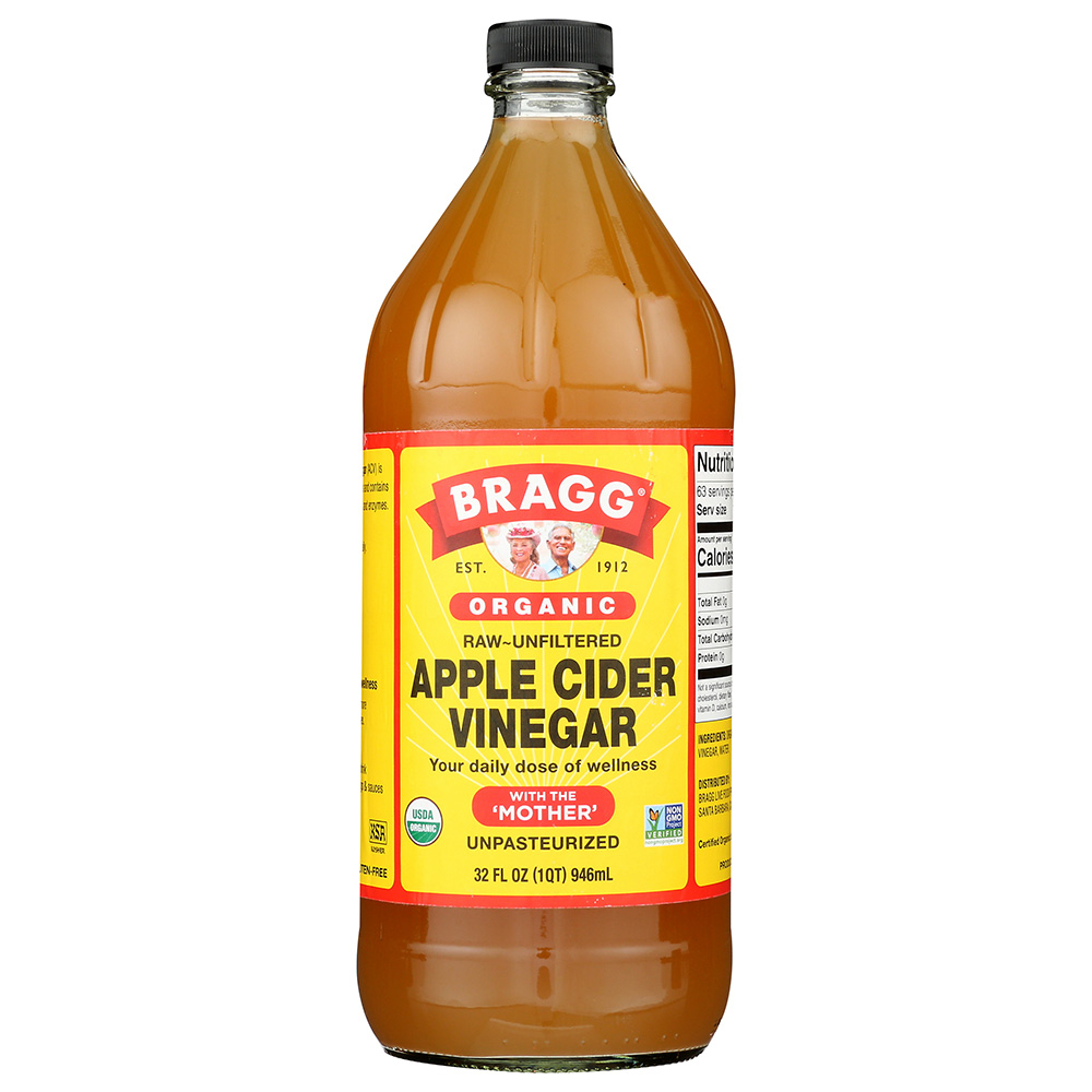 Bragg Organic Raw & Unfiltered Apple Cider Vinegar -- 32 Fl Oz
