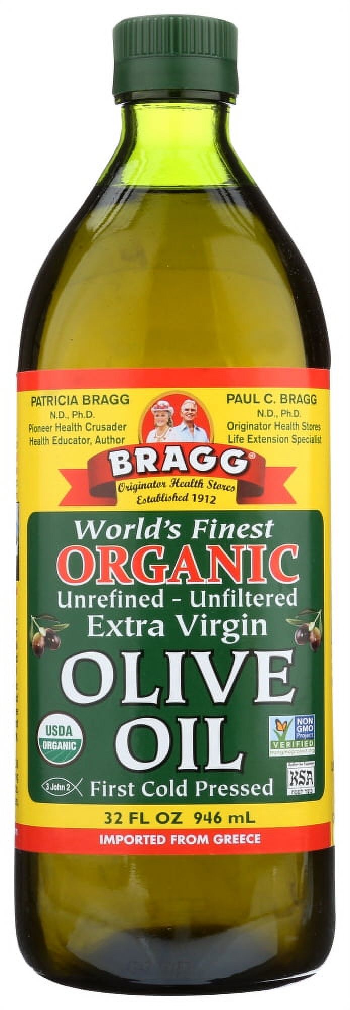 Bragg Organic Extra Virgin Olive Oil -- 32 Fl Oz