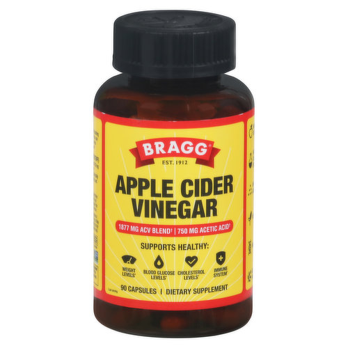 Bragg Apple Cider Vinegar Supplement -- 90 Capsules
