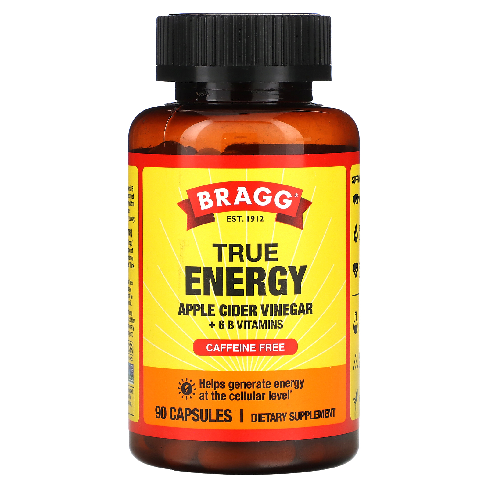 Bragg Apple Cider Vinegar, True Energy, Capsules