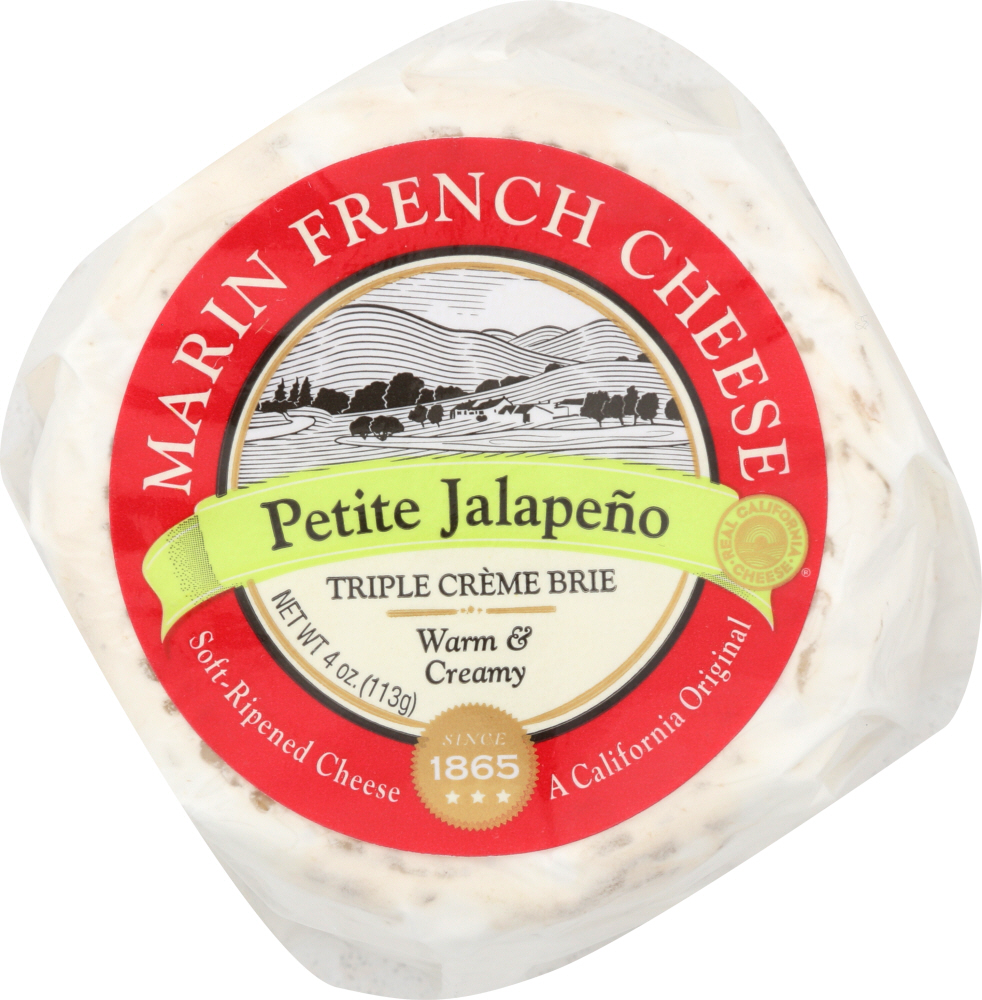 Marin French Cheese Brie Petite Jalapeno, 4 Oz