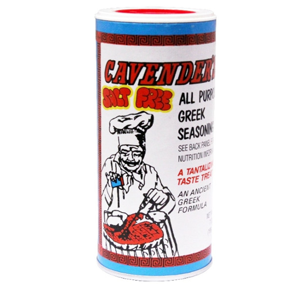 Cavender's Salt Free All Purpose Greek Seasoning 7 Oz Canister