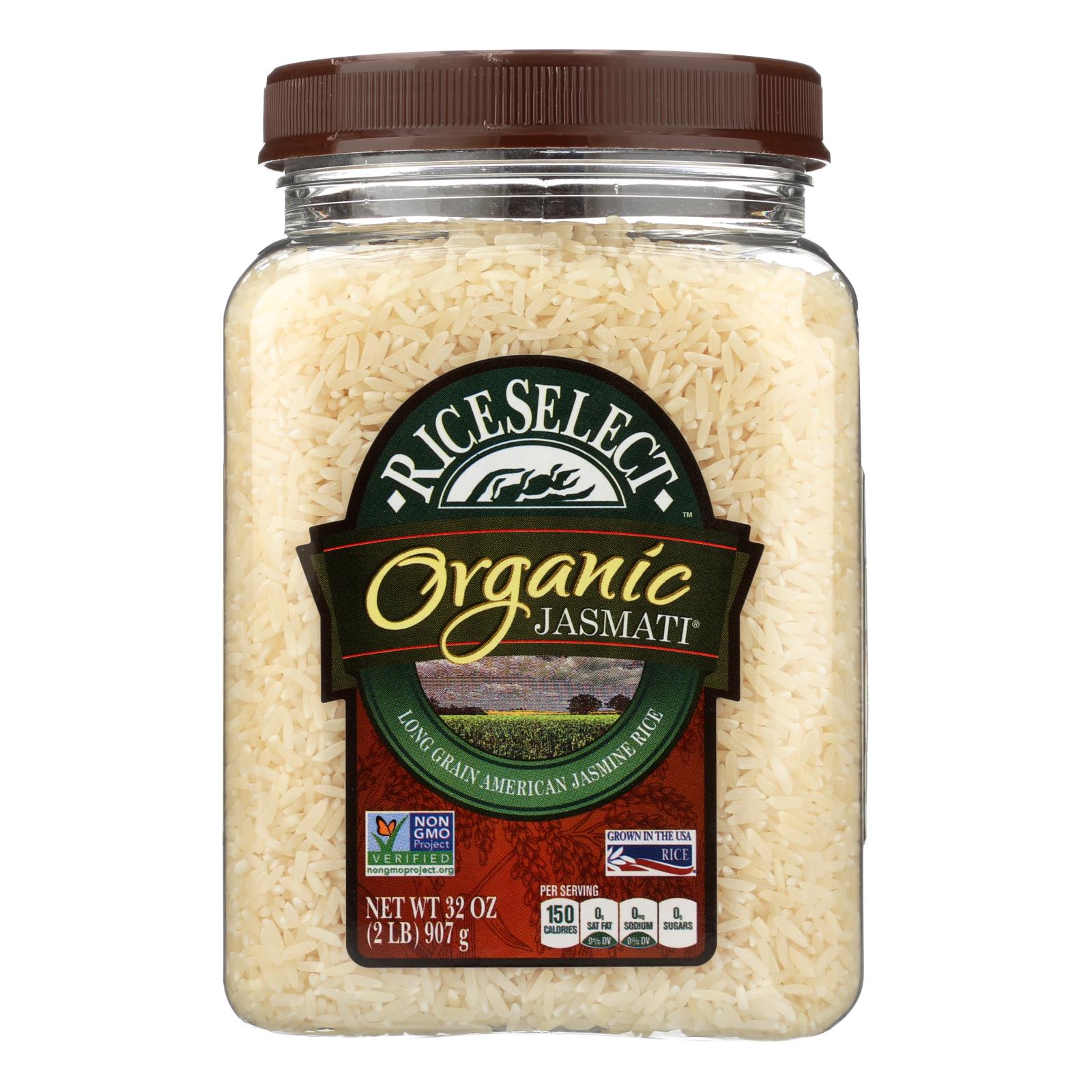 RiceSelect Organic Jasmati White 32 Oz. Jar